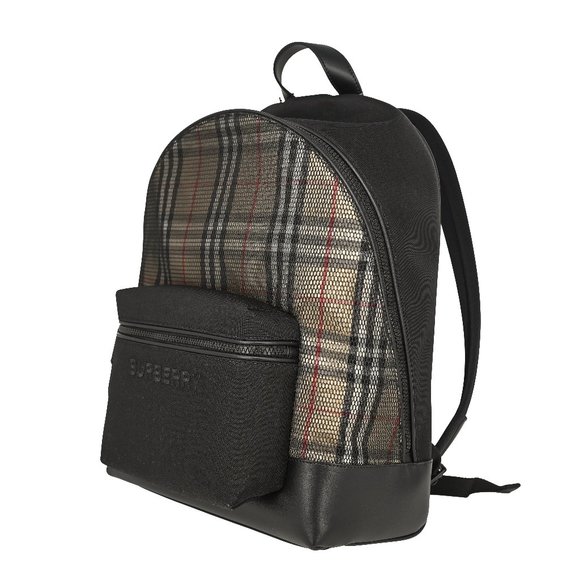 Burberry Jett Check and Mesh Backpack - Picture 2 of 11